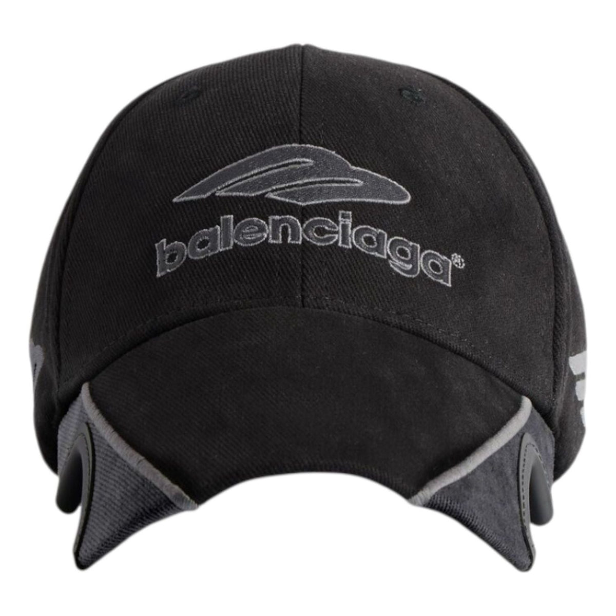 Balenciaga 3B Football Cap 'Black Grey' 857722410B21000