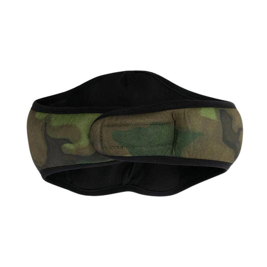 PALM ANGELS LOGO PRINT FACE MASK CAMO