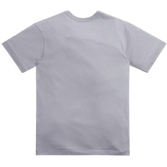 COMME DES GARÇONS PLAY SMALL RED EMBLEM T-SHIRT GREY