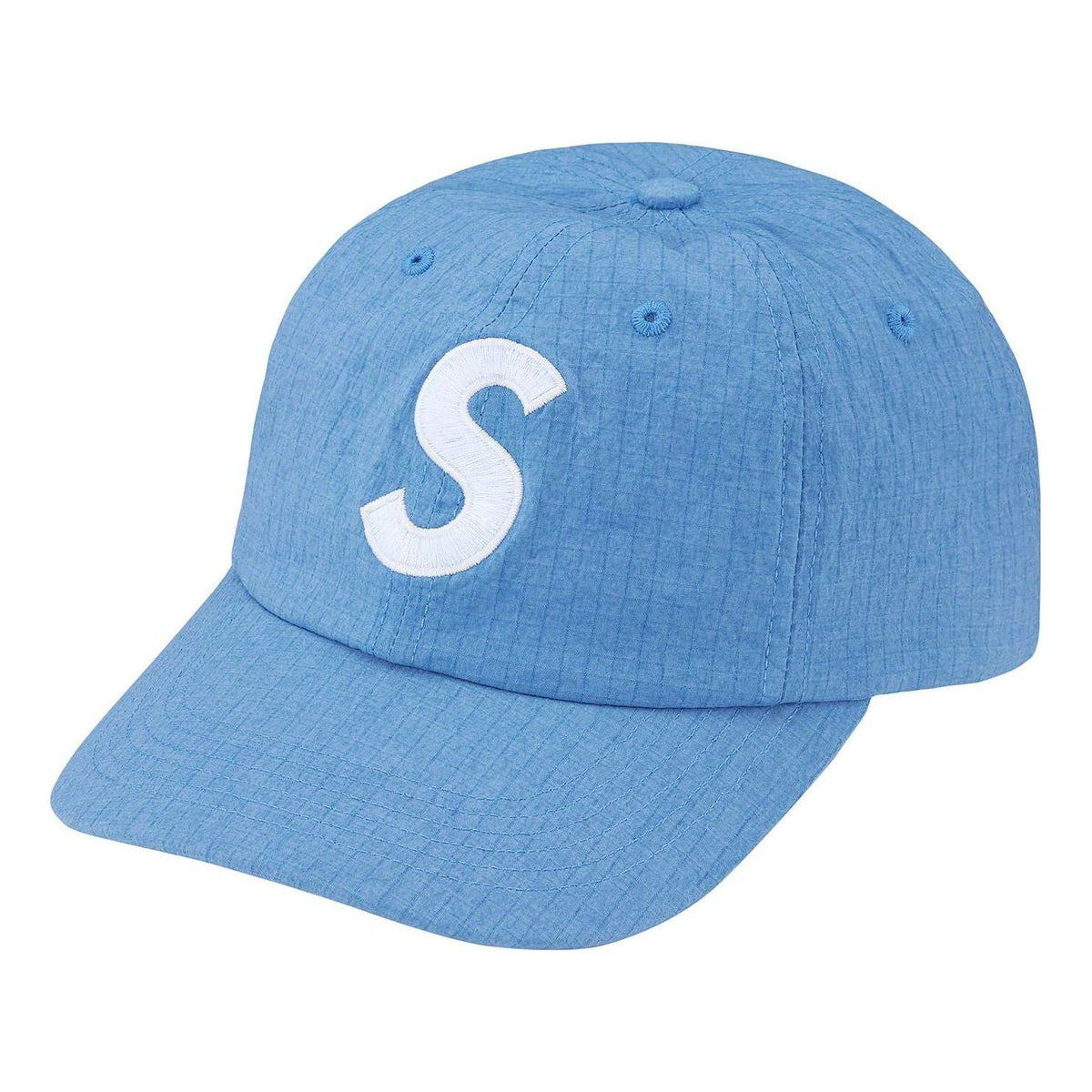 Supreme Cordura Ripstop S Logo 6-Panel 'Teal White' SUP-SS23-2224