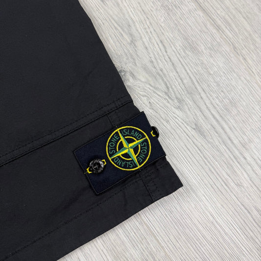 Stone Island Cargo Shorts - Black