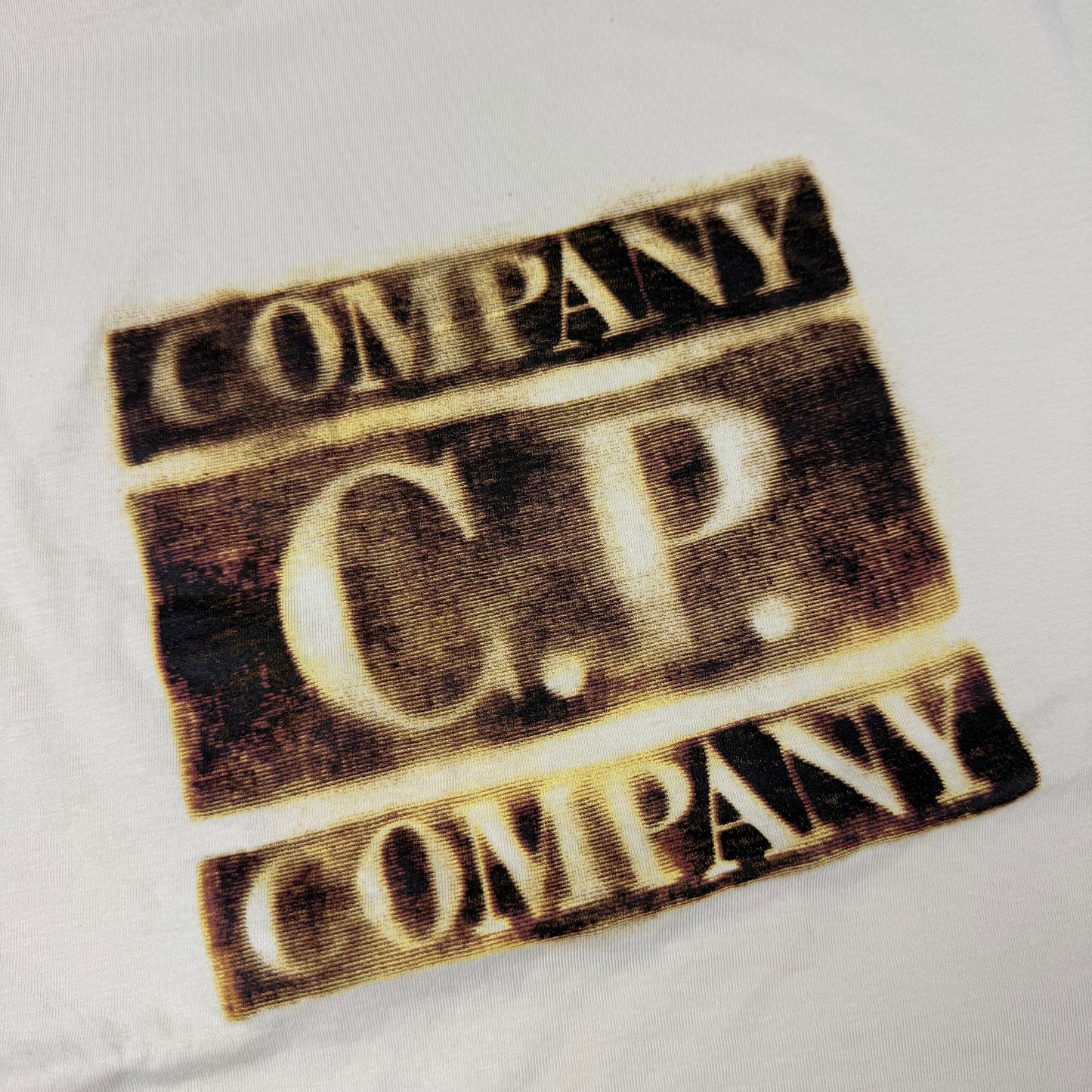 CP Company Faded Logo T-Shirt - Frozen Dew