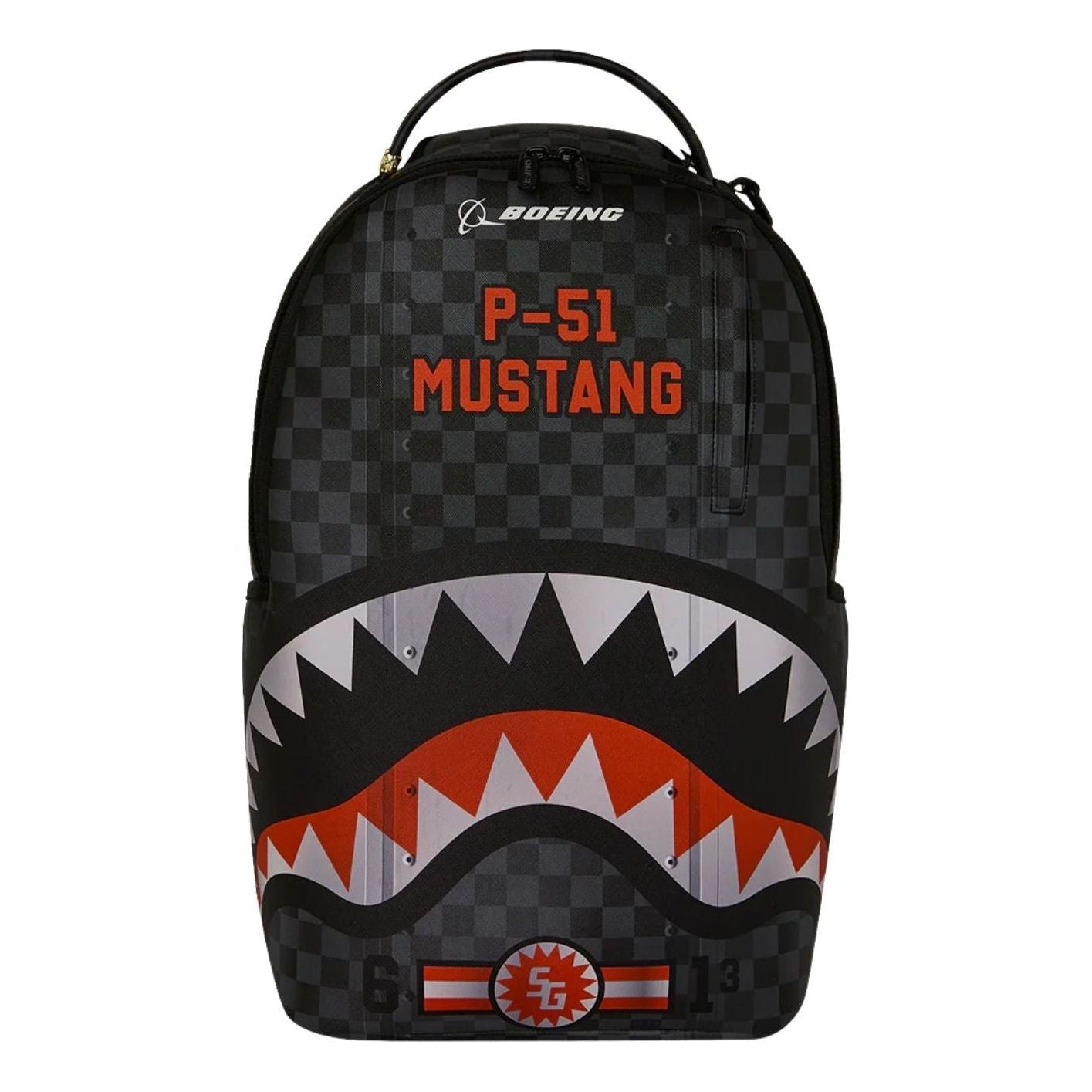 Sprayground x Boeing P-51 Mustang Backpack 'Black Red' G6875-64