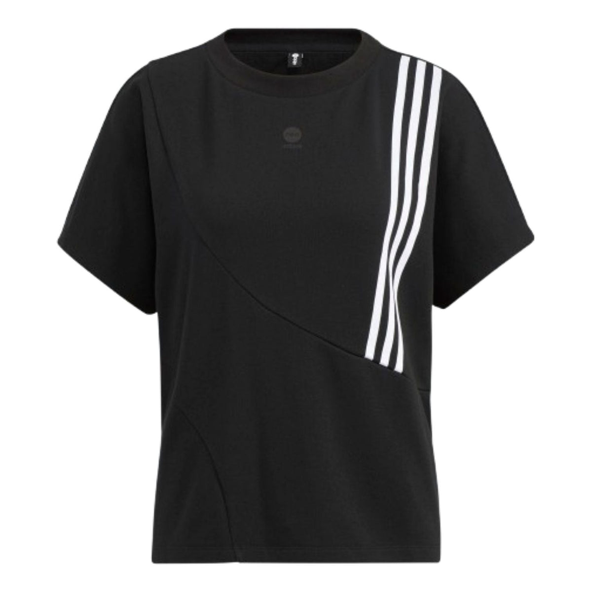 (WMNS) adidas T-Shirt Asia Sizing 'Black White' HM7423