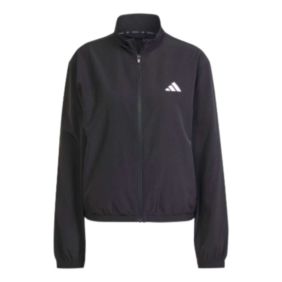 (WMNS) adidas Train Essentials 3-Stripes Woven Warm-Up Jacket Asia Sizing 'Black White' JD6539