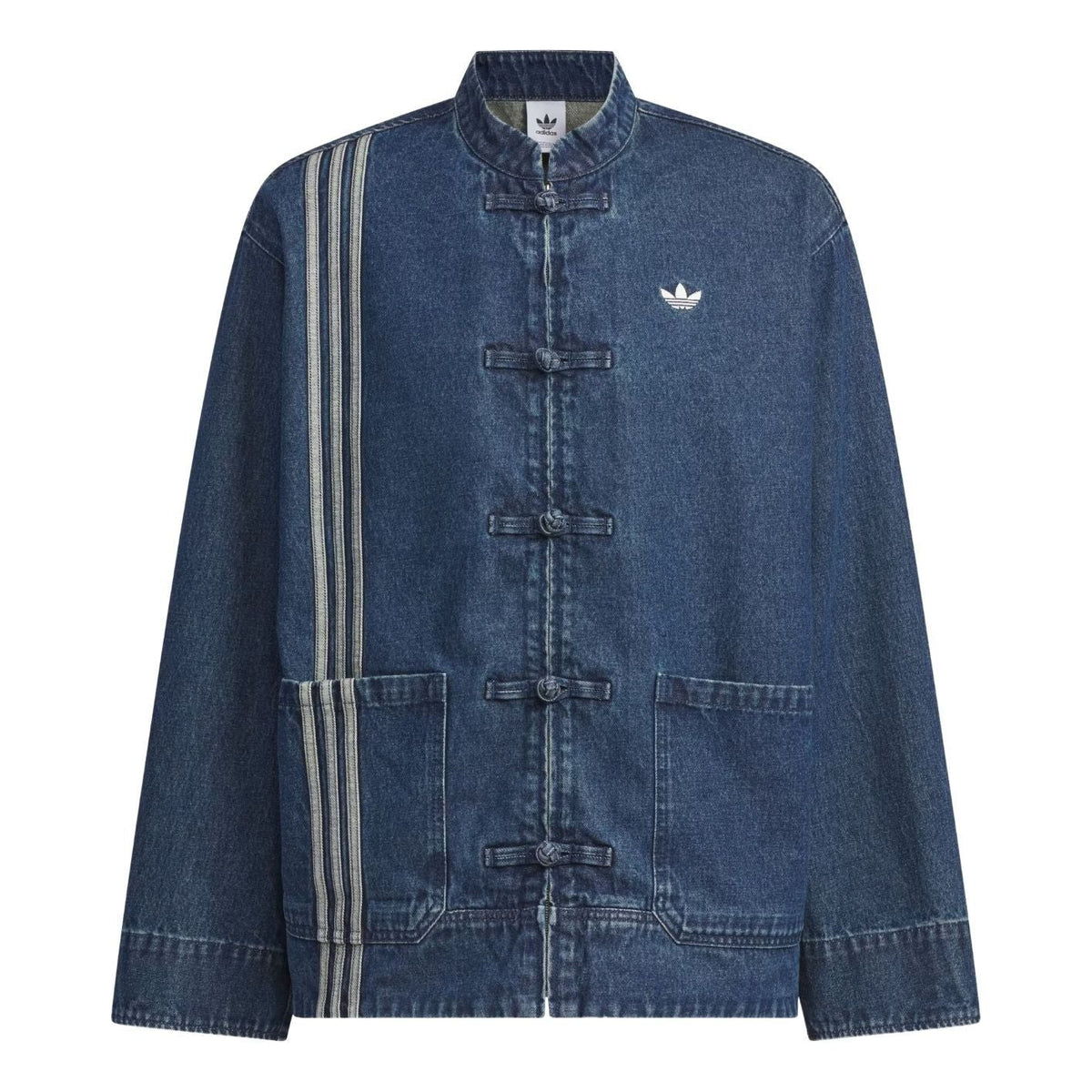 adidas CTT Oversized Track 3.0 Jacket Asia Sizing 'Medium Blue Denim' JZ9928