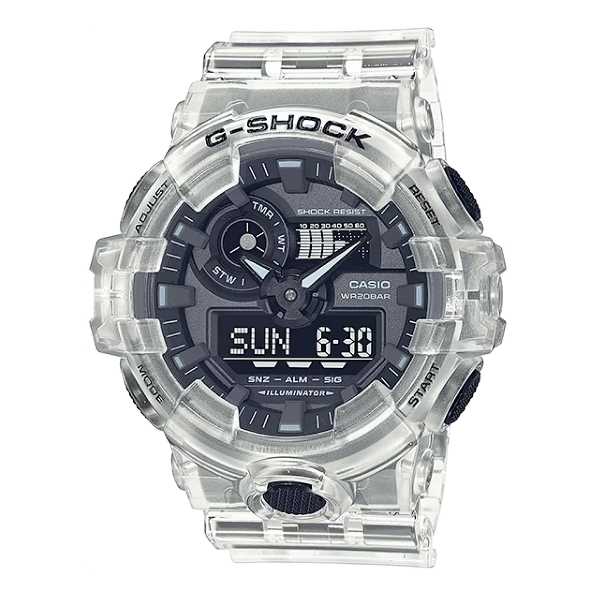 CASIO G-Shock Analog-Digital 'White' GA-700SKE-7A