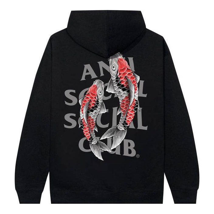 ANTI SOCIAL SOCIAL CLUB Koi Garden Hoodie 3M Reflective 'Black' 0657-1SS230106KGH3R-BLAC
