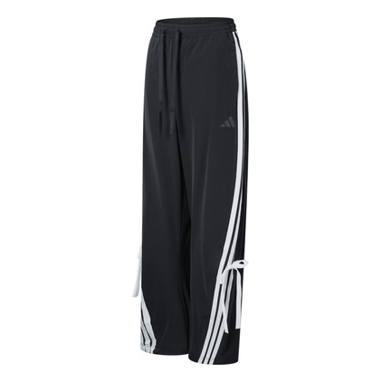(WMNS) adidas Dance Loose Pants Asia Sizing 'Black White' JY7666