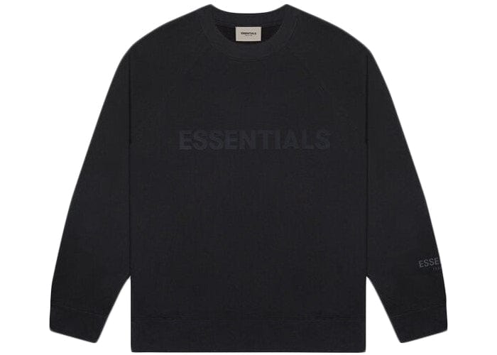ESSENTIALS FOG 3D SILICON CREWNECK BLACK