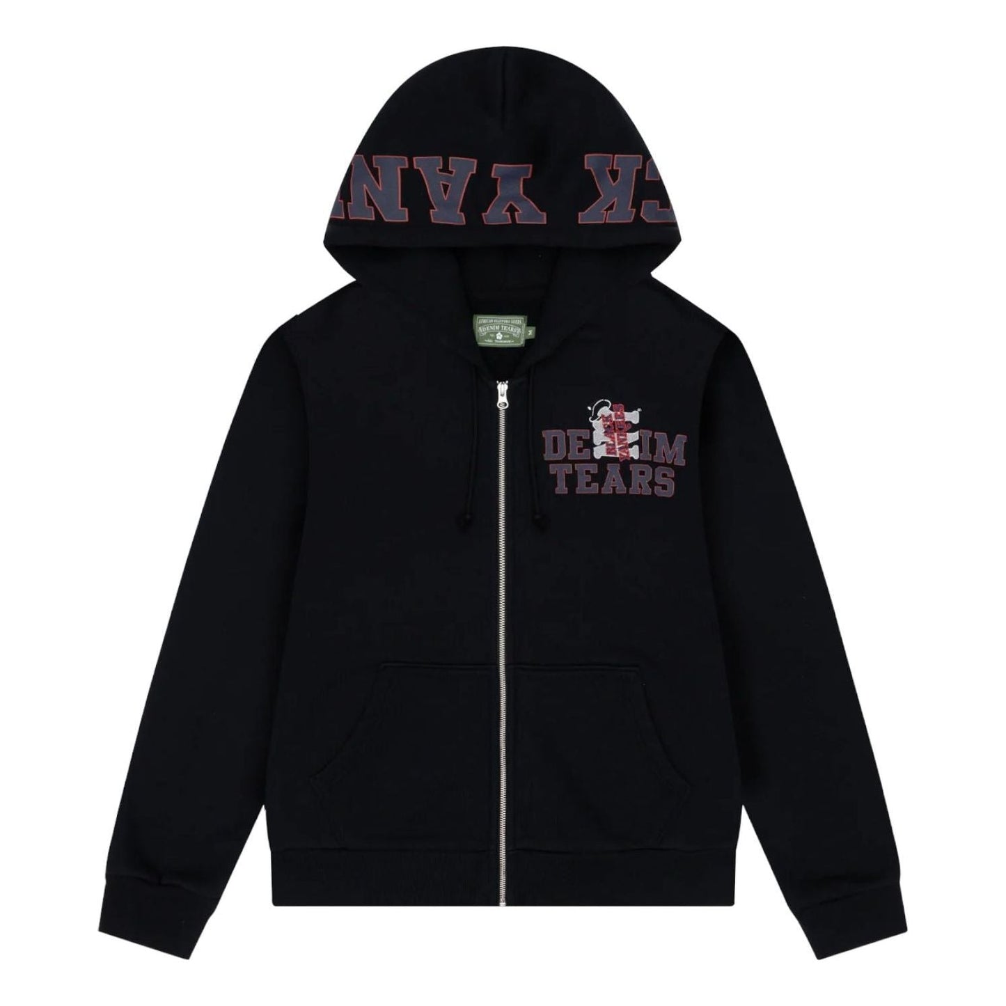 Denim Tears Black Yankees Zip Hoodie 'Black' FW25TZH001277