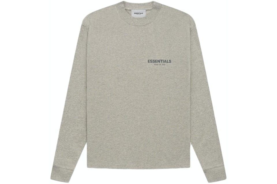 ESSENTIALS FOG CORE COLLECTION LONG SLEEVE DARK HEATHER OATMEAL