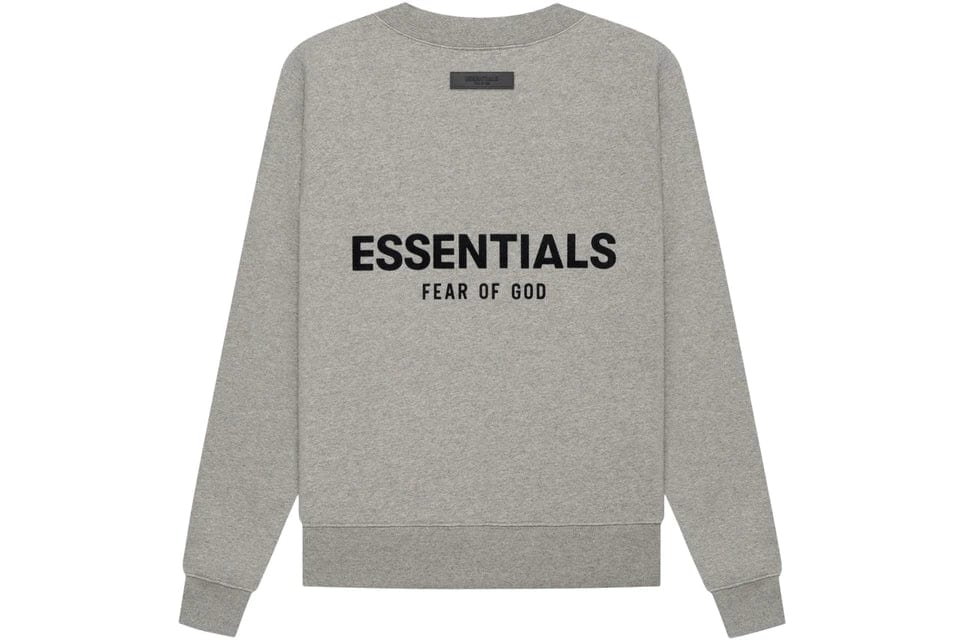 ESSENTIALS FOG CREWNECK DARK HEATHER OATMEAL SS22