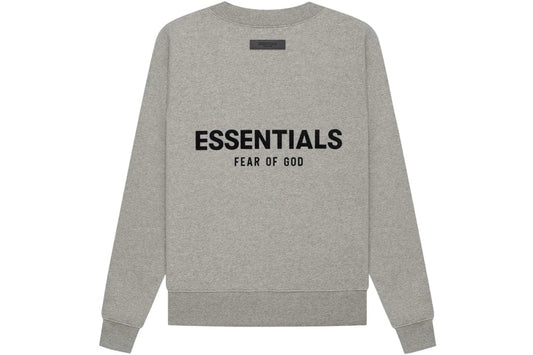 ESSENTIALS FOG CREWNECK DARK HEATHER OATMEAL SS22