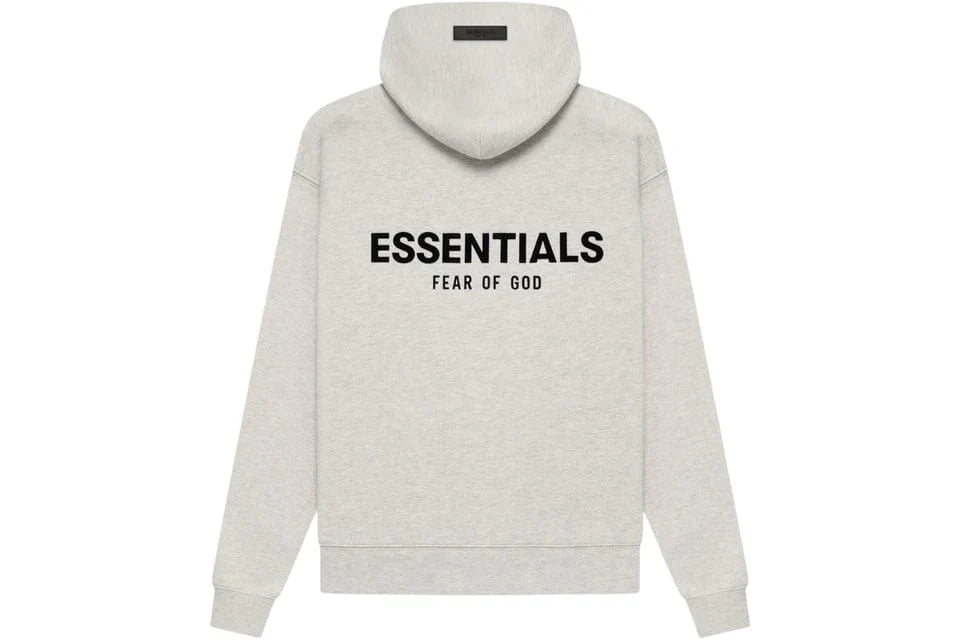 ESSENTIALS FOG HOODIE LIGHT HEATHER OATMEAL SS22