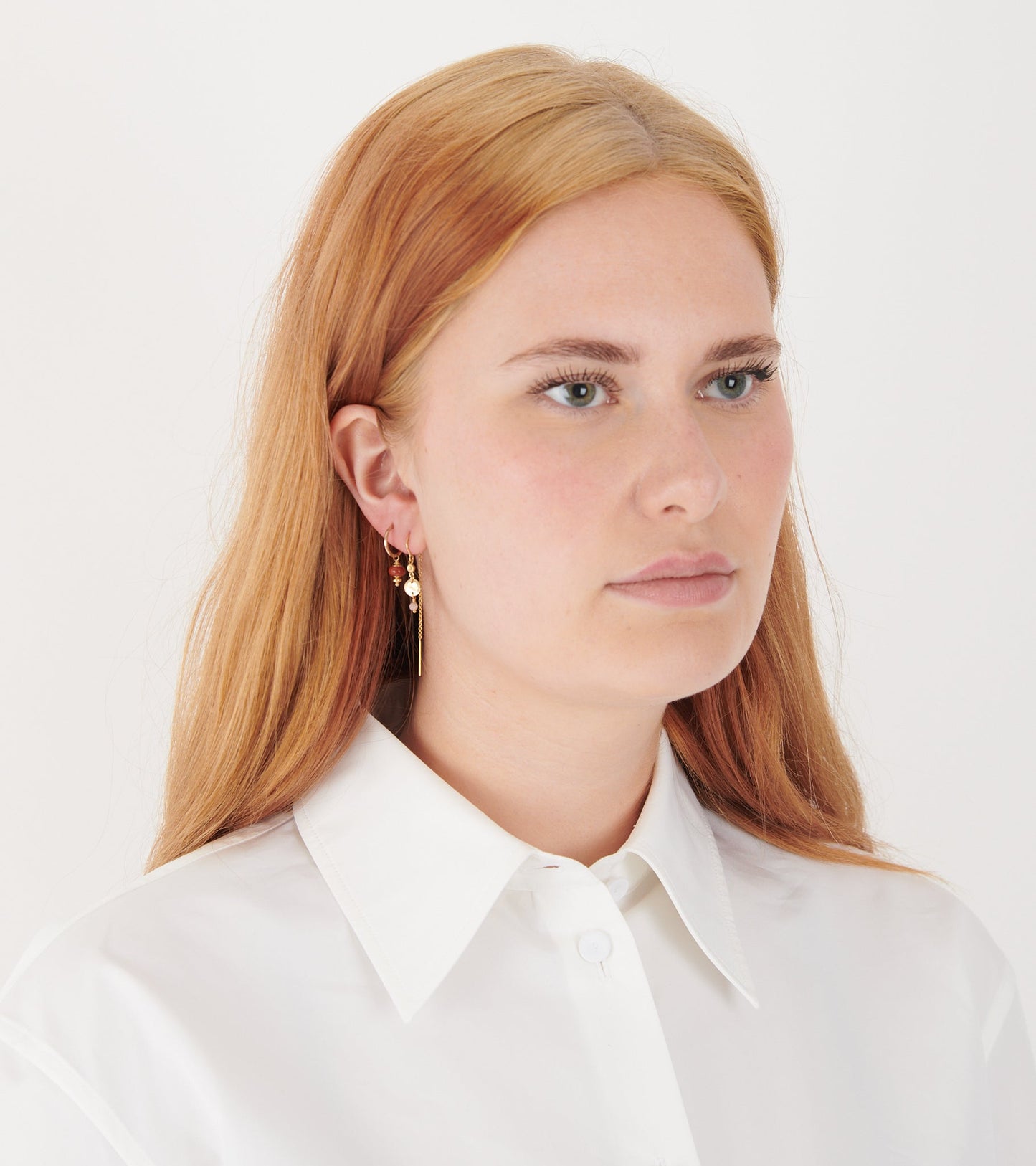 Nida Earring Rhodochrosite