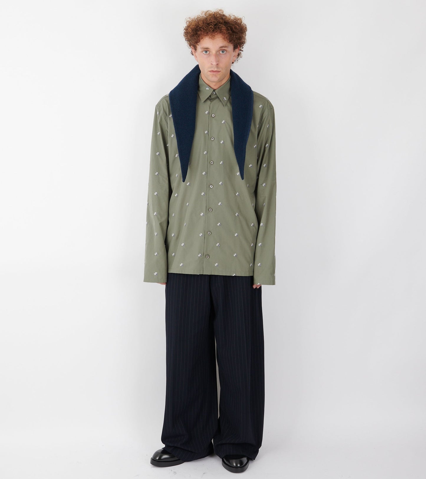 Losange Mini Fleece Scarf Plombe