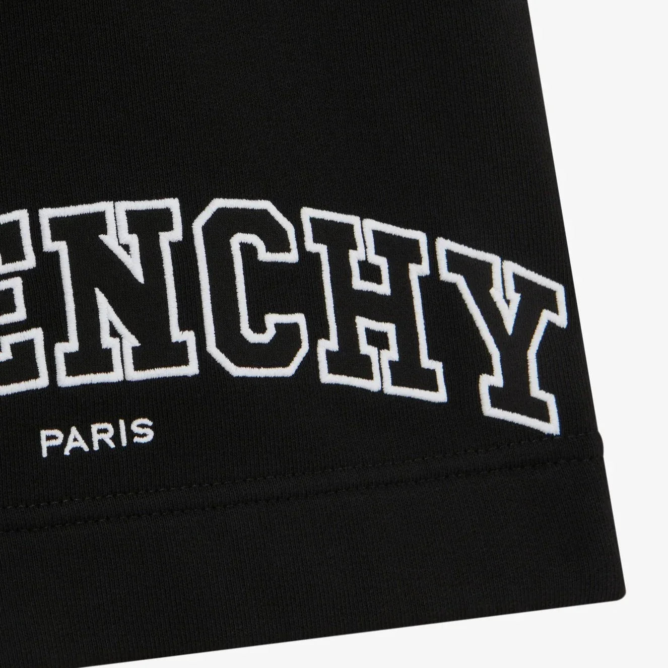 Givenchy Black Embroidered Logo Sweatshorts