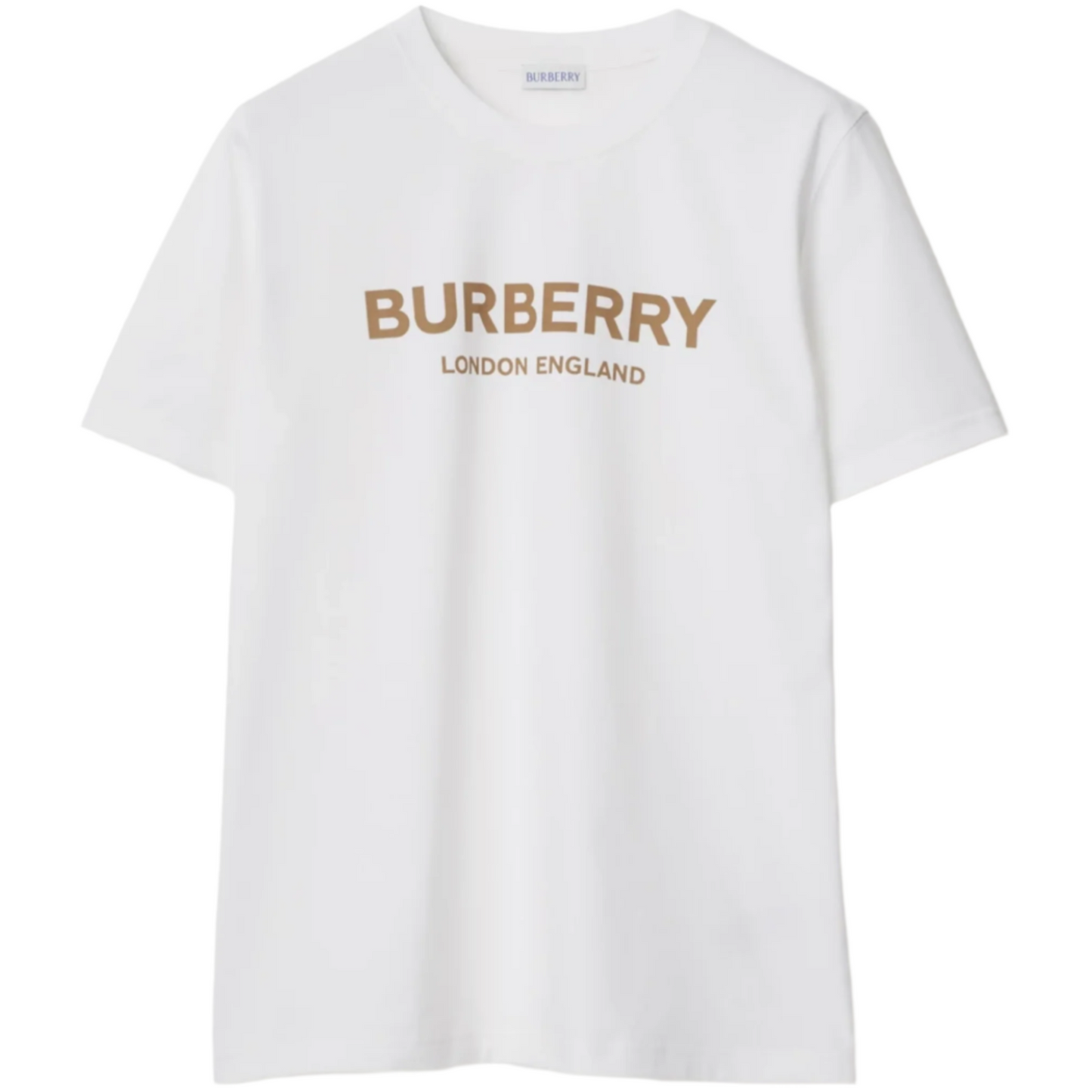 Burberry White Ellison Logo T-Shirt