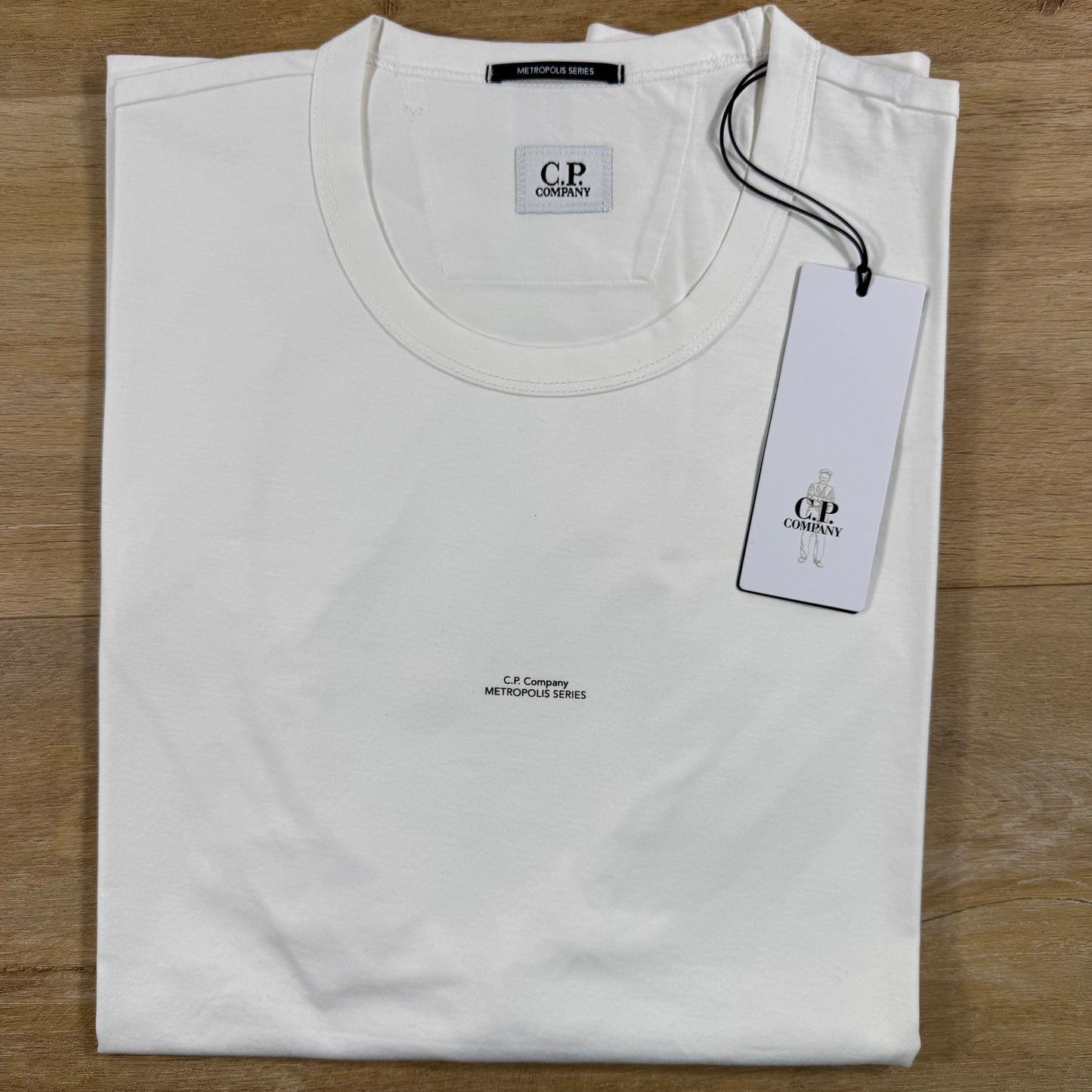 C.P. Company Metropolis Series T-Shirt in Gauze White