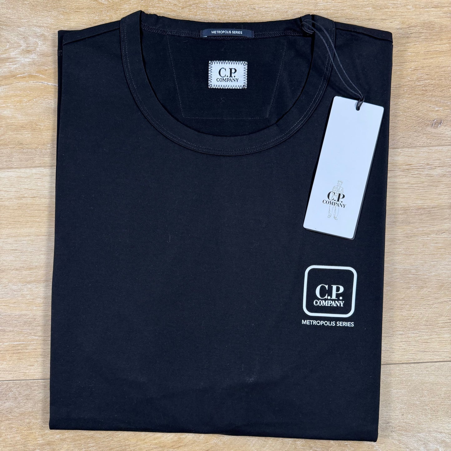 C.P. Company Metropolis Series Reverse Print T-Shirt in Black