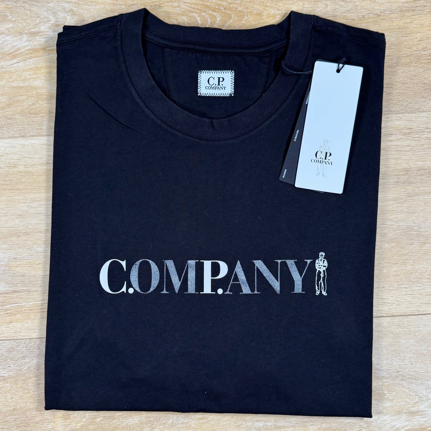 C.P. Company Chest Logo T-Shirt in Black