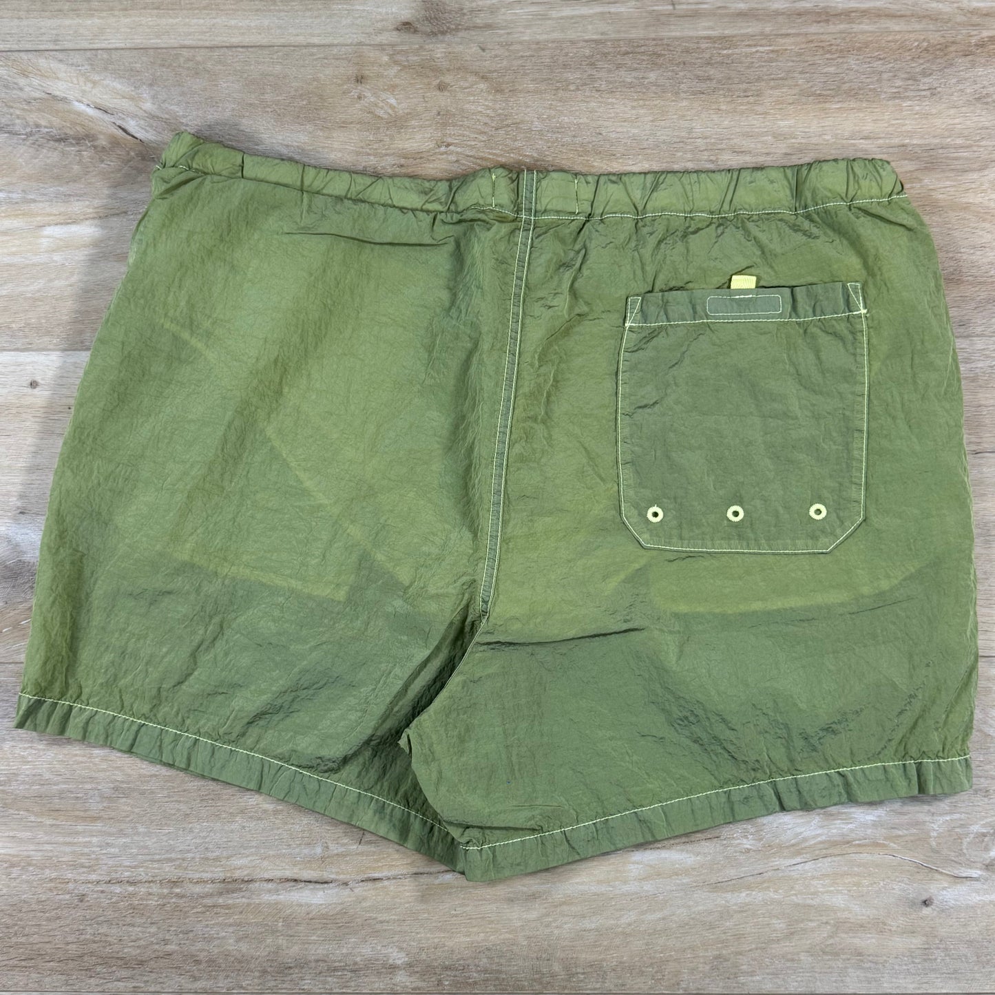 Stone Island Nylon Metal Button Swim Shorts in Lemon