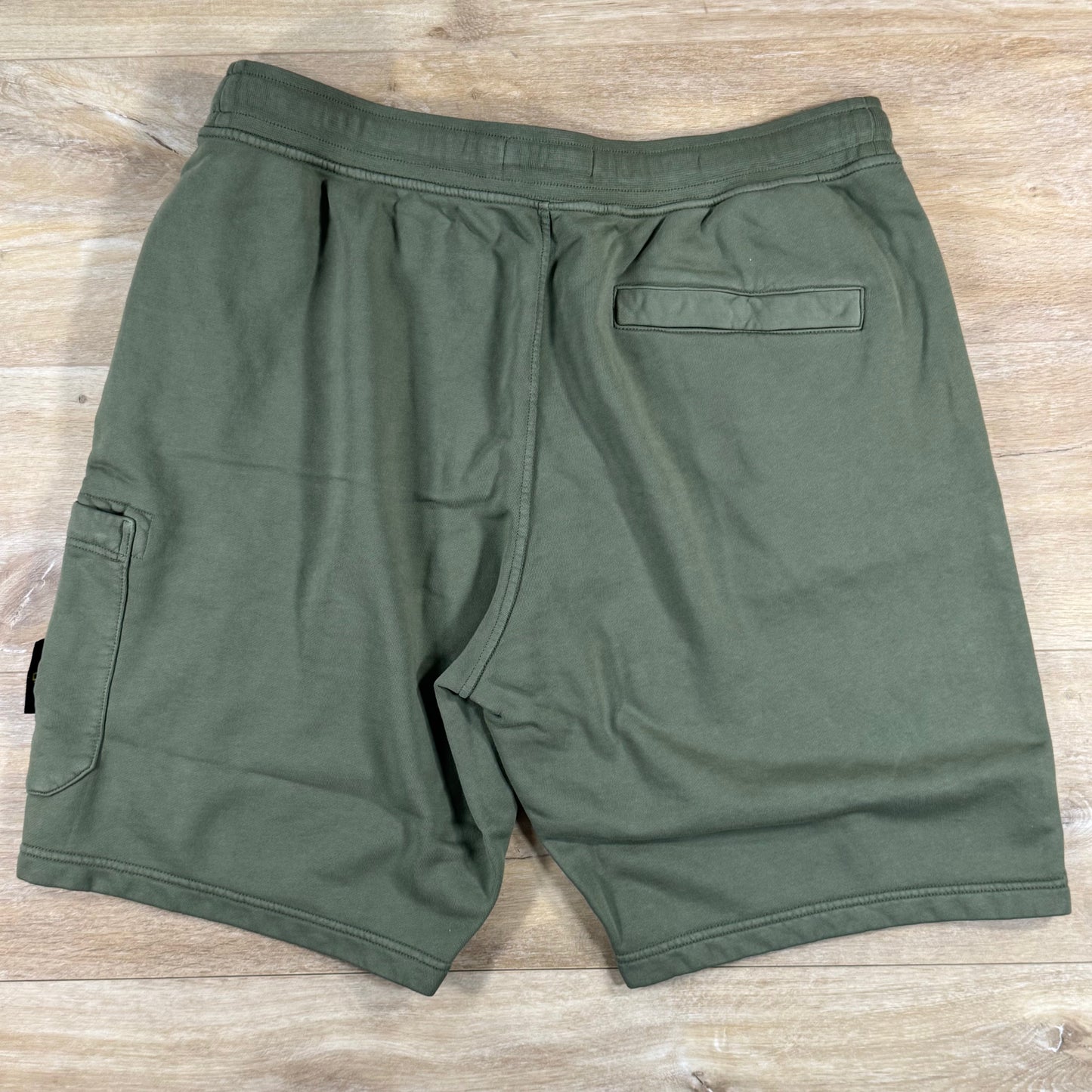 Stone Island Fleece Bermuda Shorts in Military Green