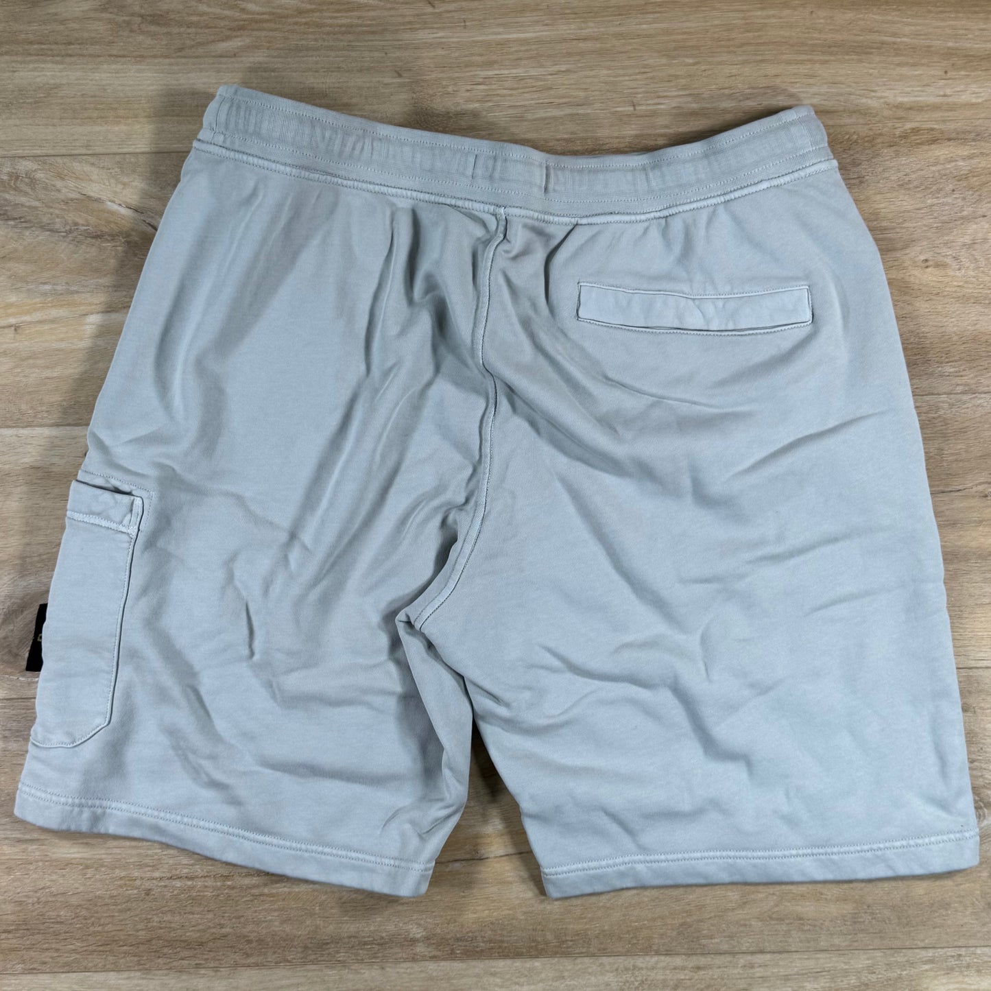 Stone Island Fleece Bermuda Shorts in Pearl Grey