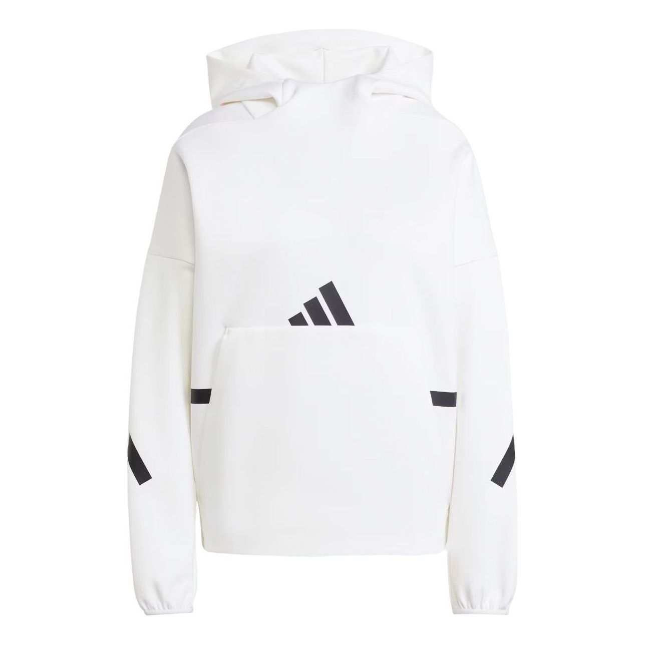 (WMNS) adidas Z.N.E. Hoodie Asia Sizing 'White Black' JI7553