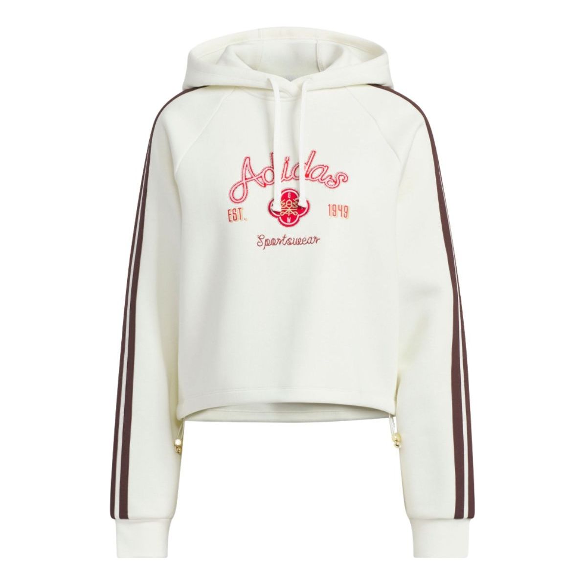 (WMNS) adidas Hooded Top Asia Sizing 'CNY Off White' KH2695