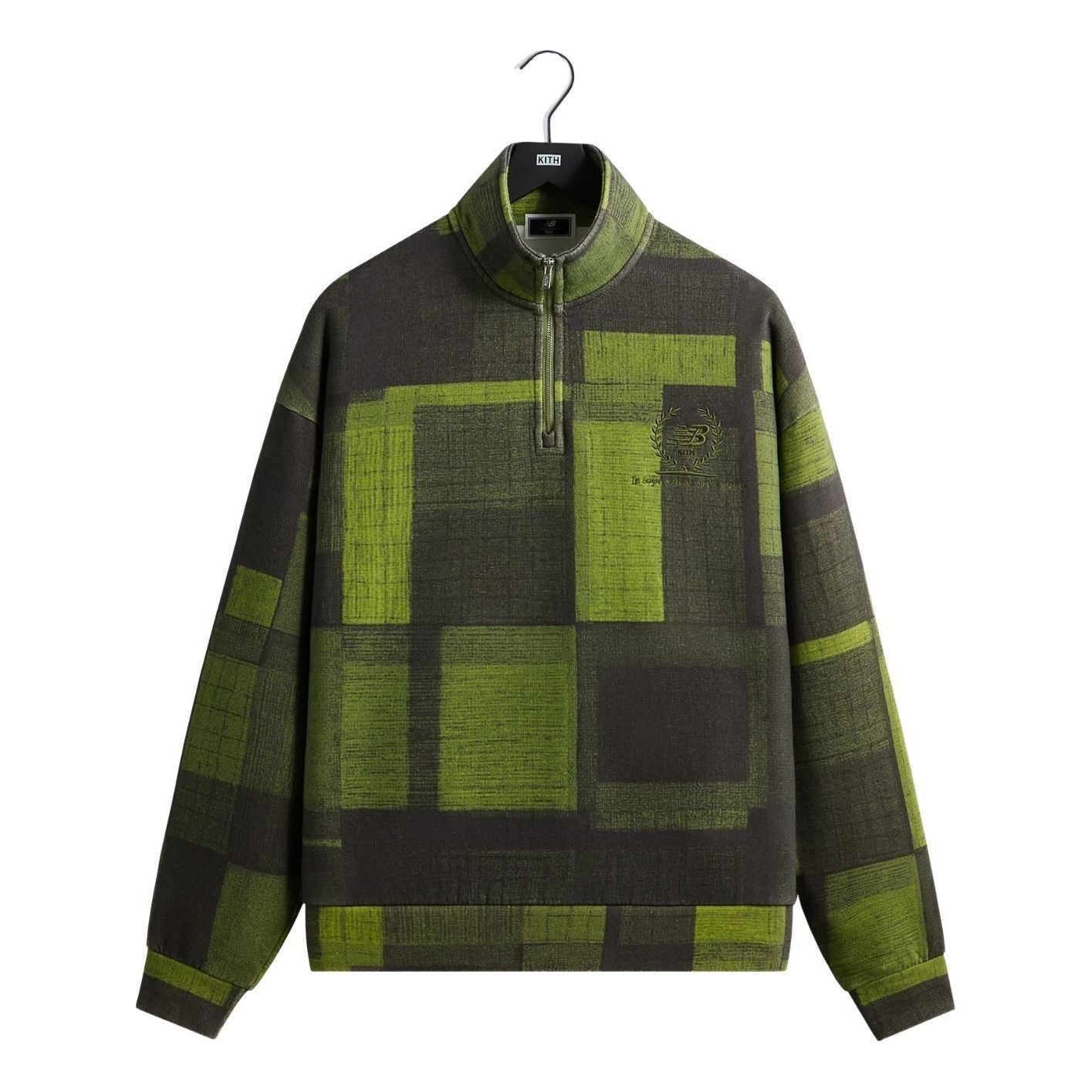 KITH x New Balance Woodblock Nelson Quarter Zip 'Calliste' KHM030164-4058