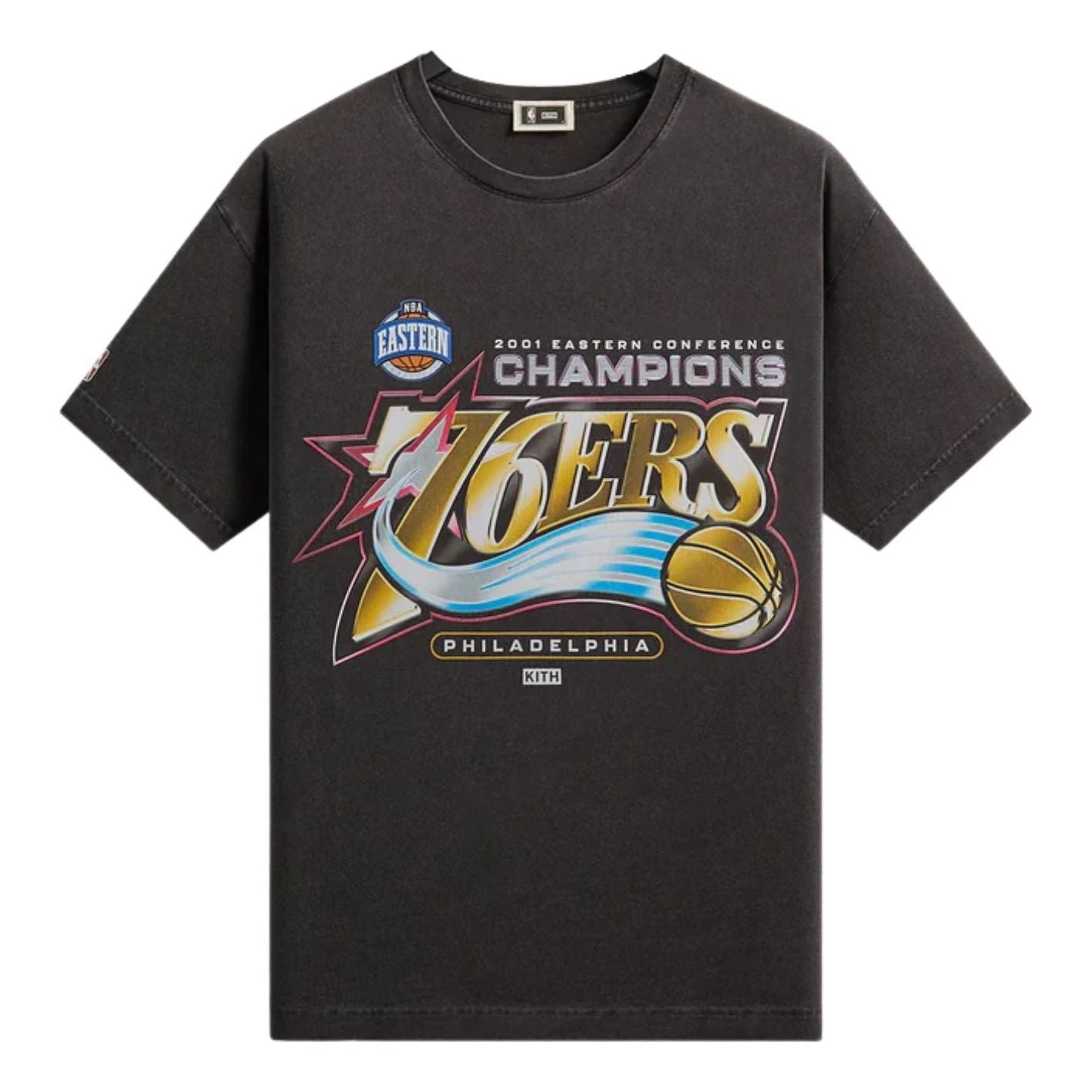 Kith for NBA All-Star Philadelphia 76ers Vintage T-Shirt 'Black' KHM034946-001