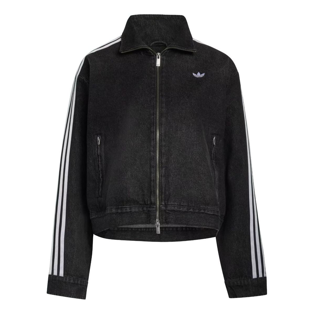(WMNS) adidas Originals Denim Lacing FB Jacket 'Black' KS1394