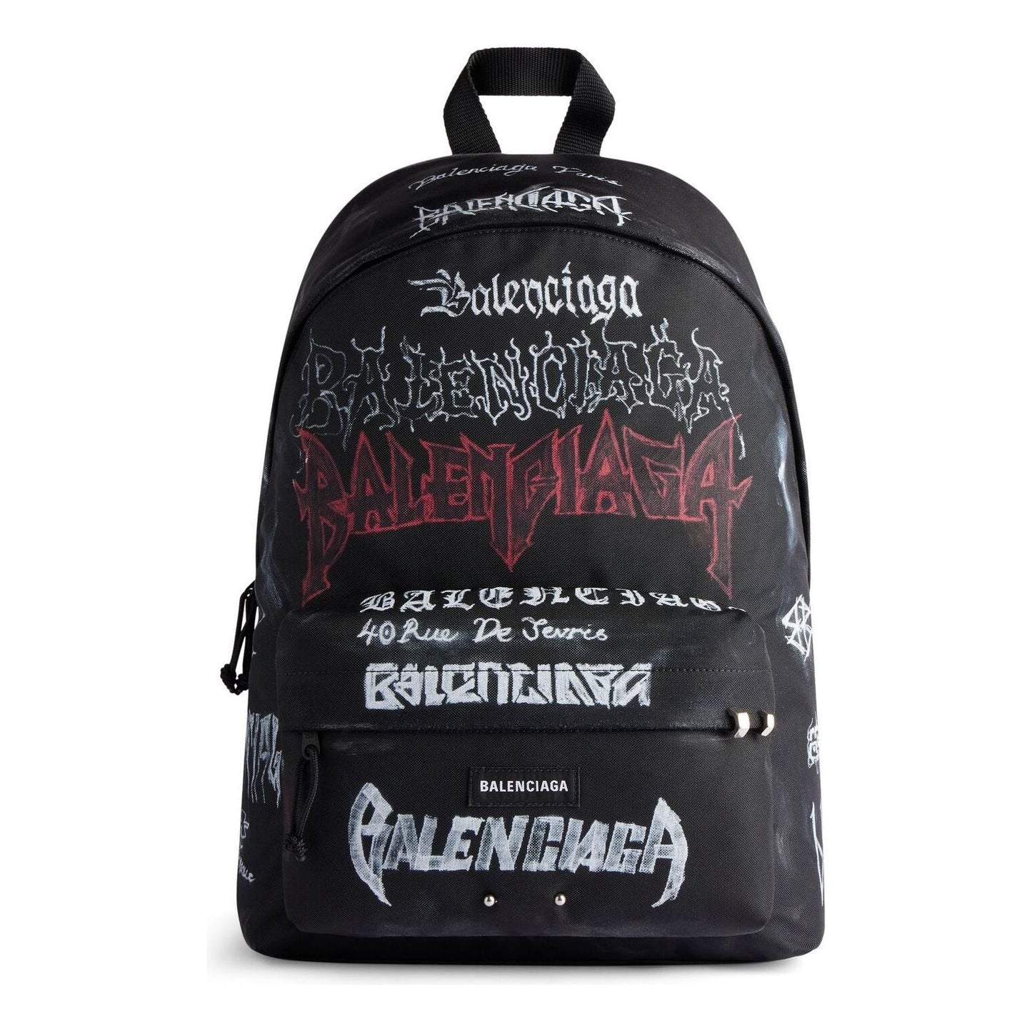 Balenciaga Explorer Backpack Diy Metal Allover 'Black' 5032212AAXY1000