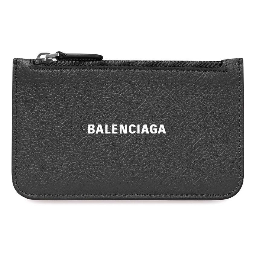 (WMNS) Balenciaga Cash Large Long Coin And Card Holder 'Black' 6371301IZI31090