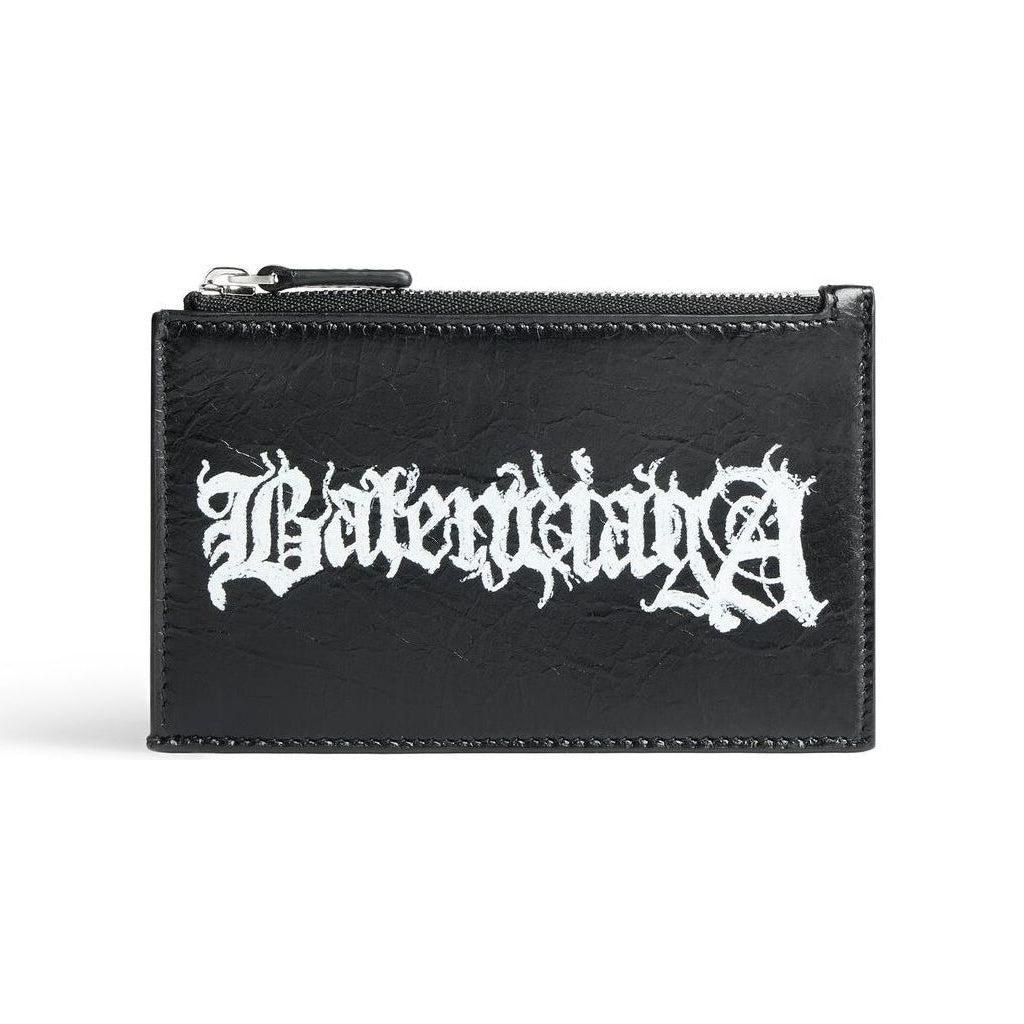Balenciaga Cash Large Long Coin And Card Holder Diy Metal 'Black White' 6405352AAW31090