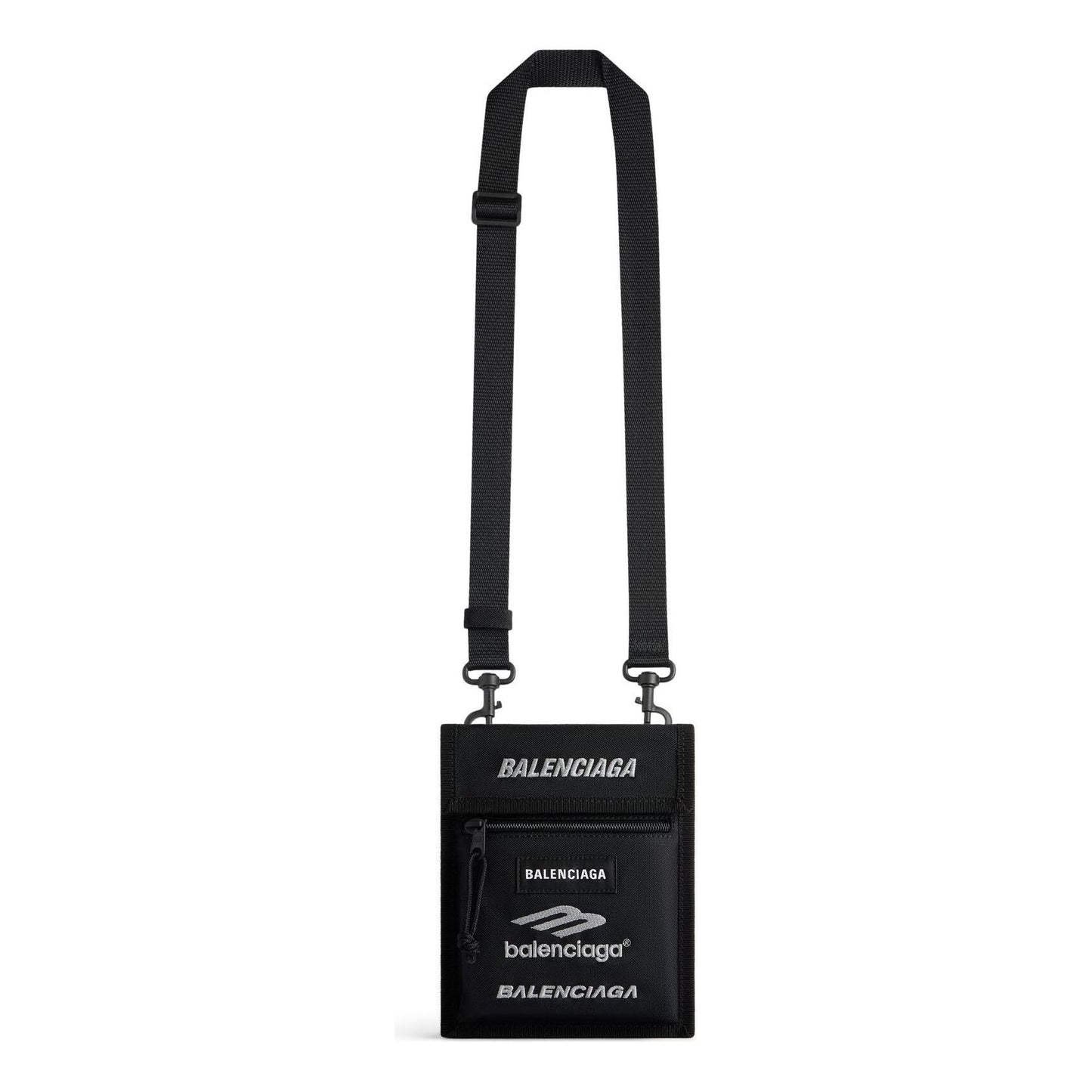 Balenciaga Explorer Small Pouch With Strap 'Black' 6559822AAXT1000