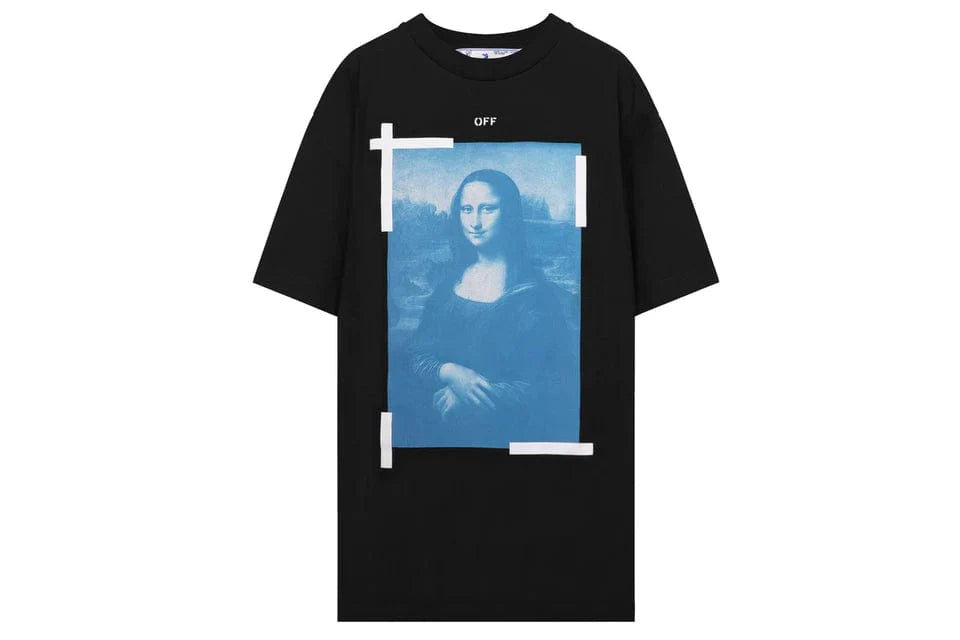 OFF WHITE MONA LISA SLIM FIT T-SHIRT BLACK