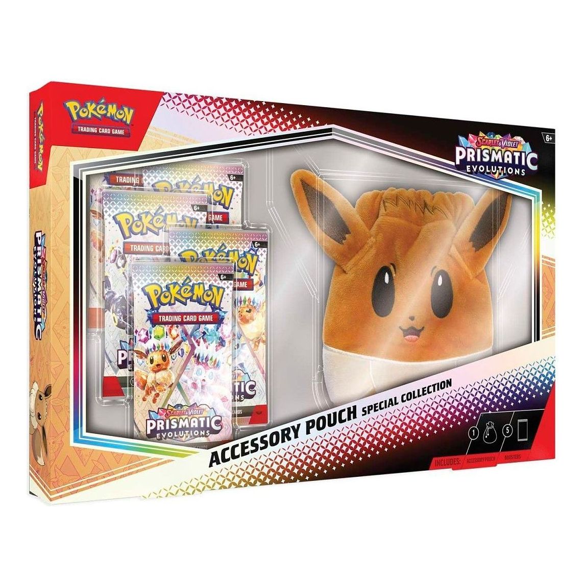 Pokemon Card Eng. 2025 Pokemon SV: Prismatic Evolutions Accessory Pouch Special Collection Box 10-10026-101