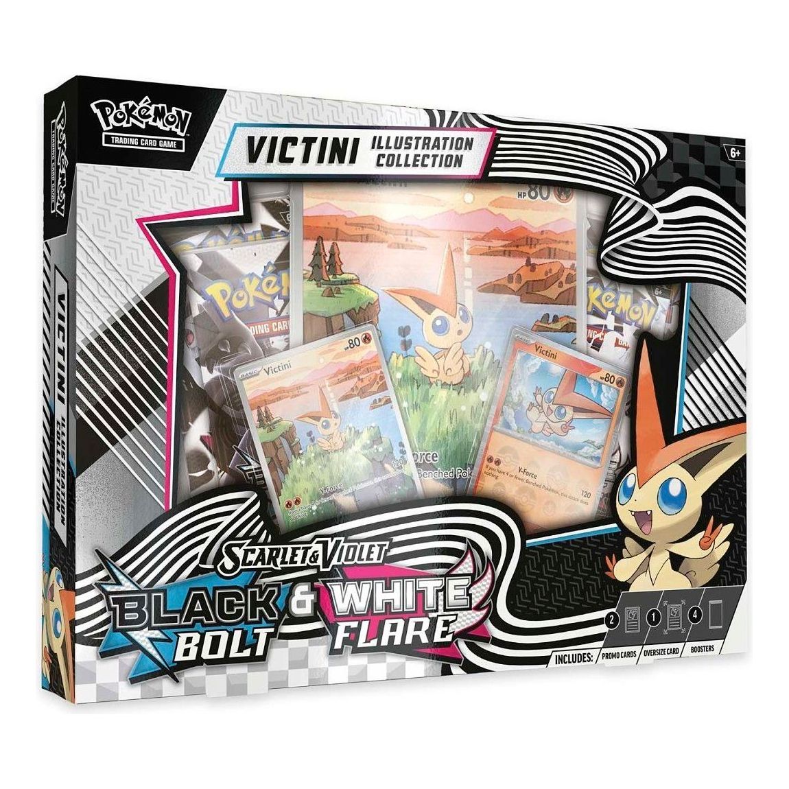 Pokemon Card Eng. 2025 Pokemon SV: Black Bolt Unova Victini Illustration Collection Box 10-10029-102