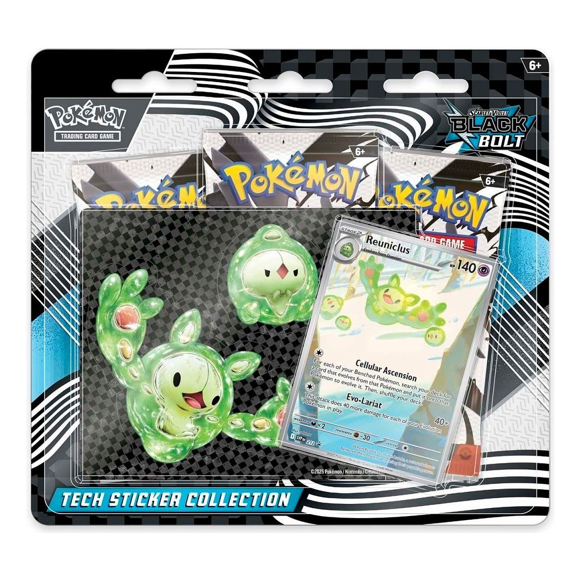 Pokemon Card Eng. 2025 Pokemon SV: Black Bolt Sticker Collection Box 10-10128-114
