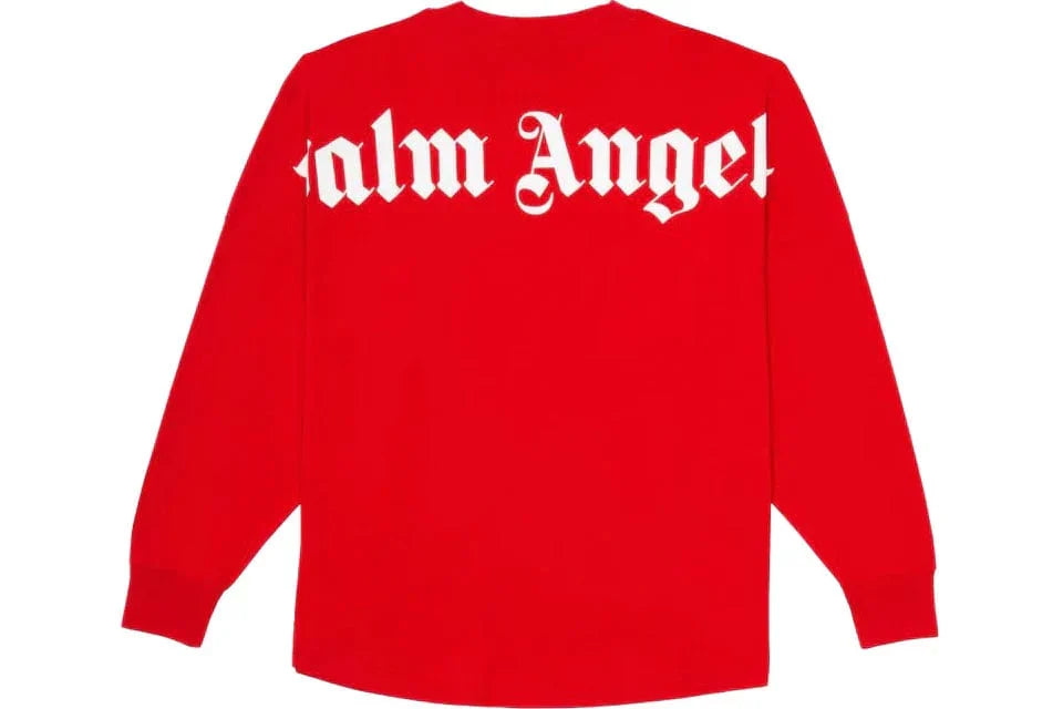 PALM ANGELS CLASSIC LOGO LONG SLEEVE RED