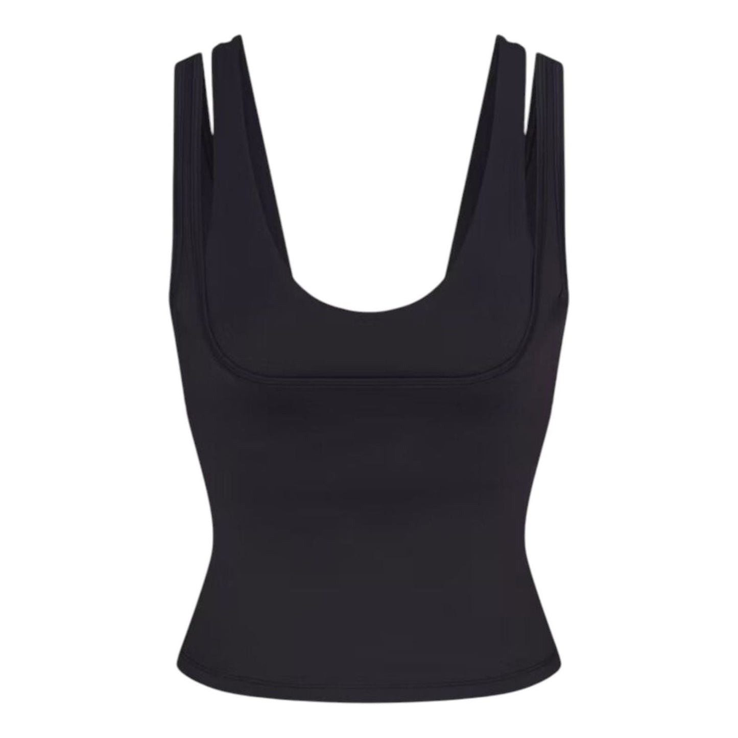 (WMNS) Nike x SKIMS Matte Double-Strap Scoop Tank Top 'Obsidian' TPTNK10540W-OBD