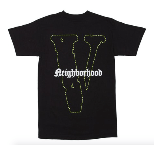 VLONE X NEIGHBORHOOD SKULL TEE BLACK / GREEN