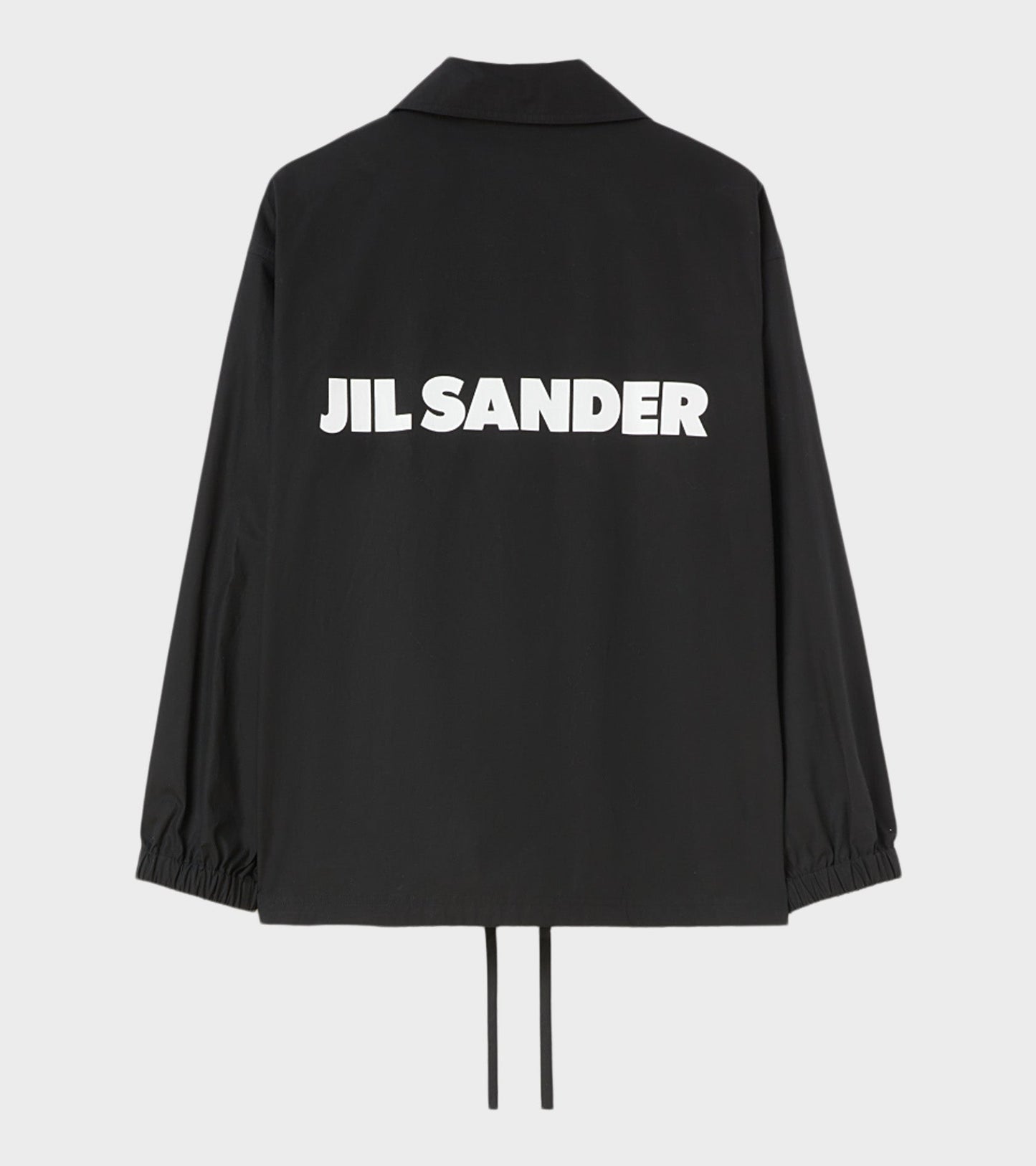 Dry Touch Cotton Poplin Logo Jacket Black