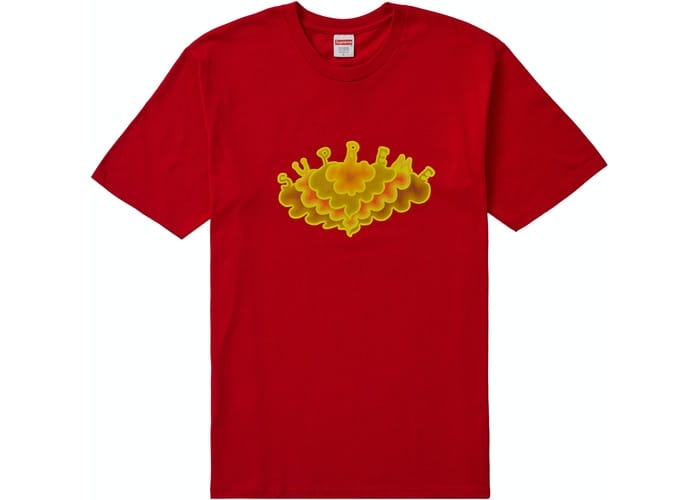 SUPREME CLOUD TEE RED