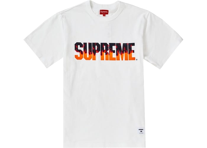 FLAME S/S TOP WHITE