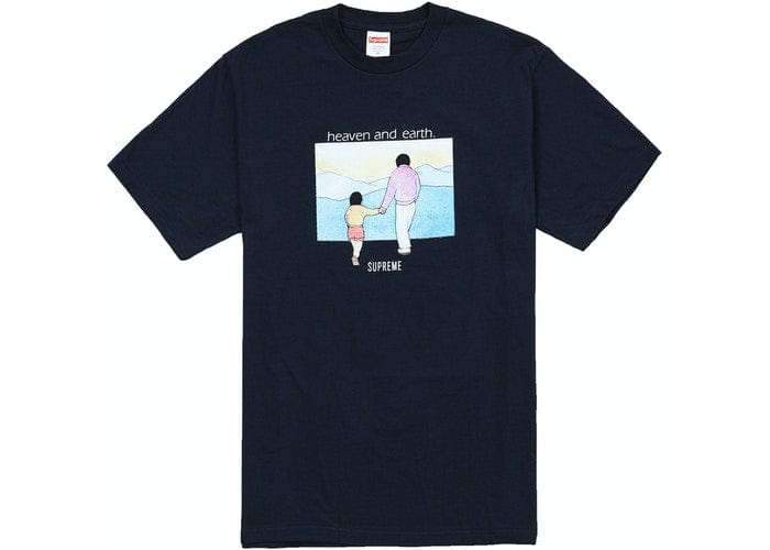 SUPREME HEAVEN AND EARTH TEE NAVY