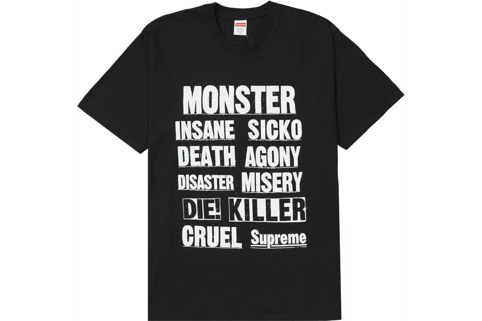SUPREME MONSTER TEE BLACK